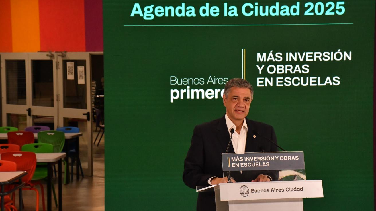 Jorge Macri presentó una fuerte inversión en educación: más de $145 mil millones en obras para las escuelas