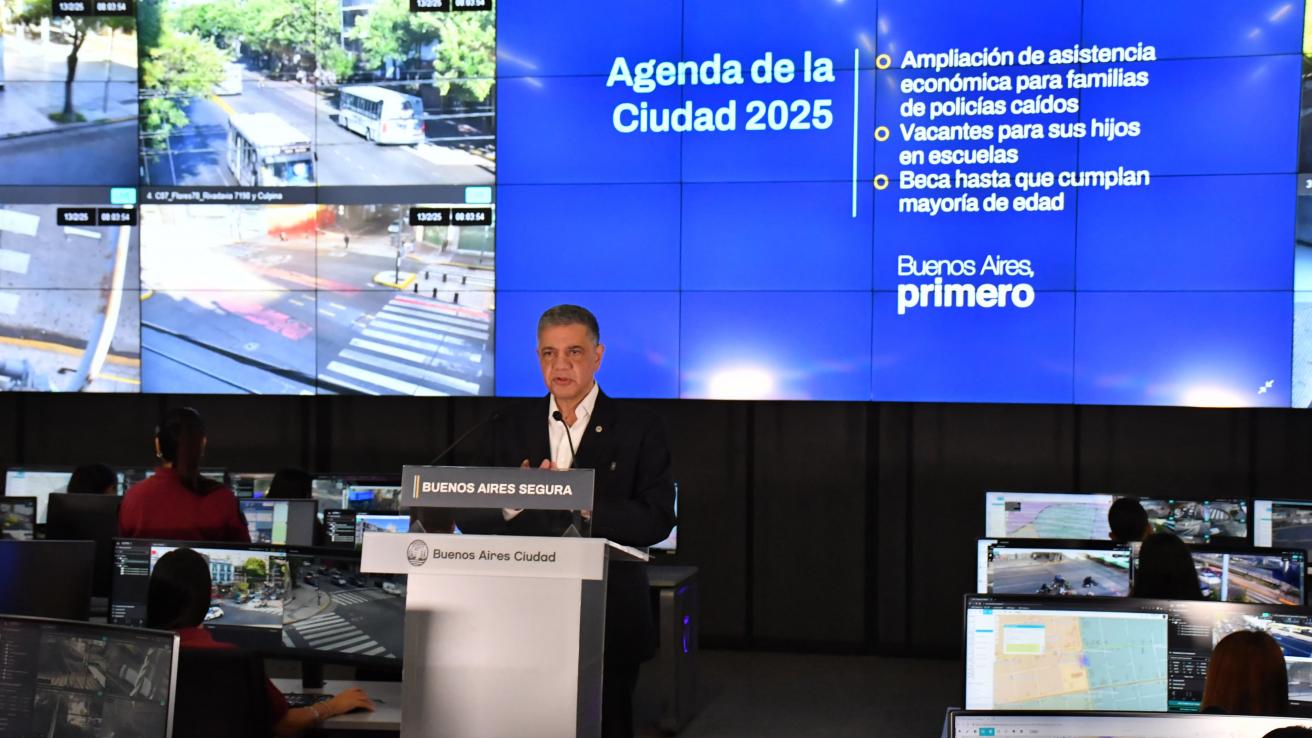 Jorge Macri anunció asistencia económica para las familias de policías que murieron en actos de servicio 