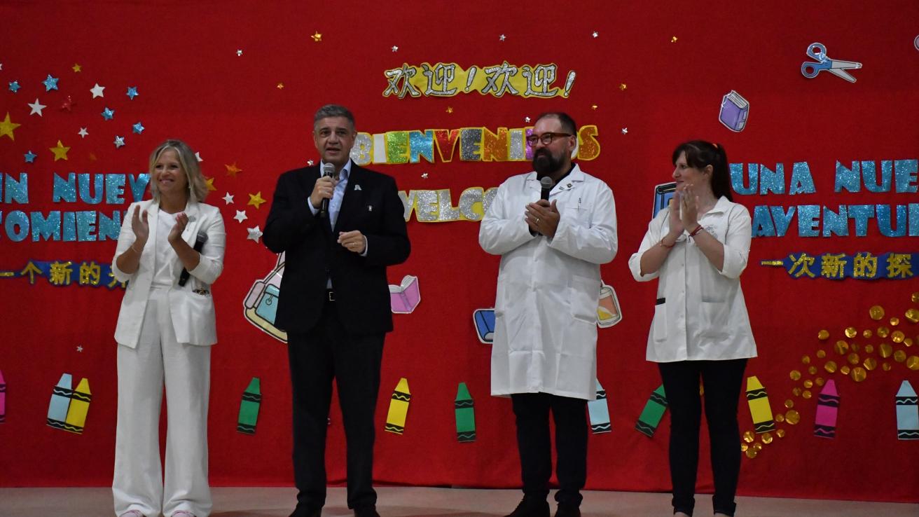 El Jefe de Gobierno, Jorge Macri, dio inicio al ciclo lectivo 2025 de la Ciudad de Buenos Aires. Foto: GCBA.