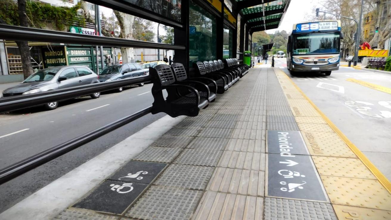 Pictogramas en paradas de colectivo
