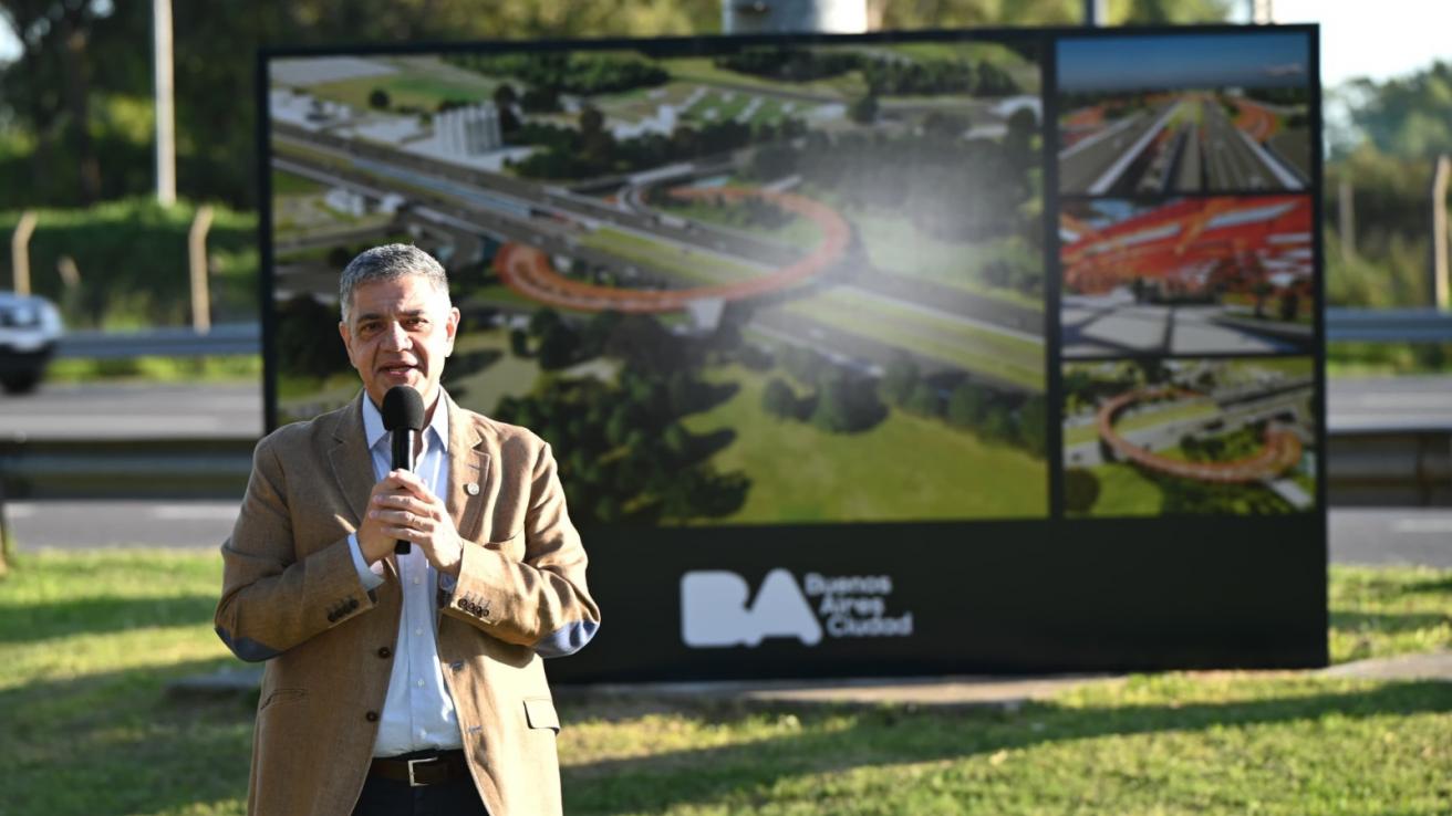 Jorge Macri anunció que la Ciudad hará un túnel vehicular y anillo peatonal que conectará el Bajo Belgrano con Aeroparque y el Río