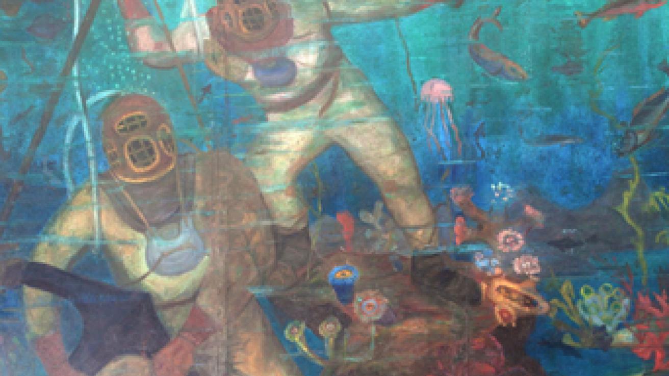 Buzos en el fondo del mar BQM