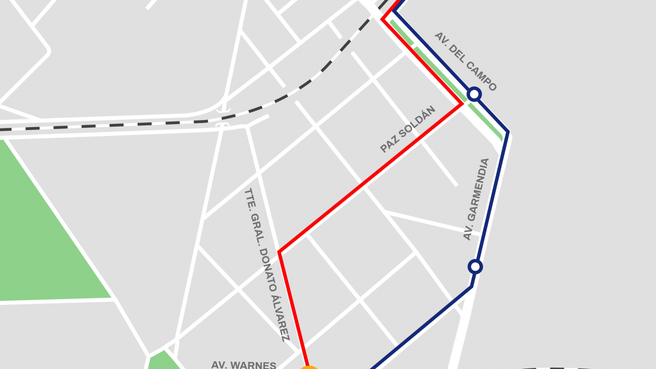 Desvío por nuevo semáforo