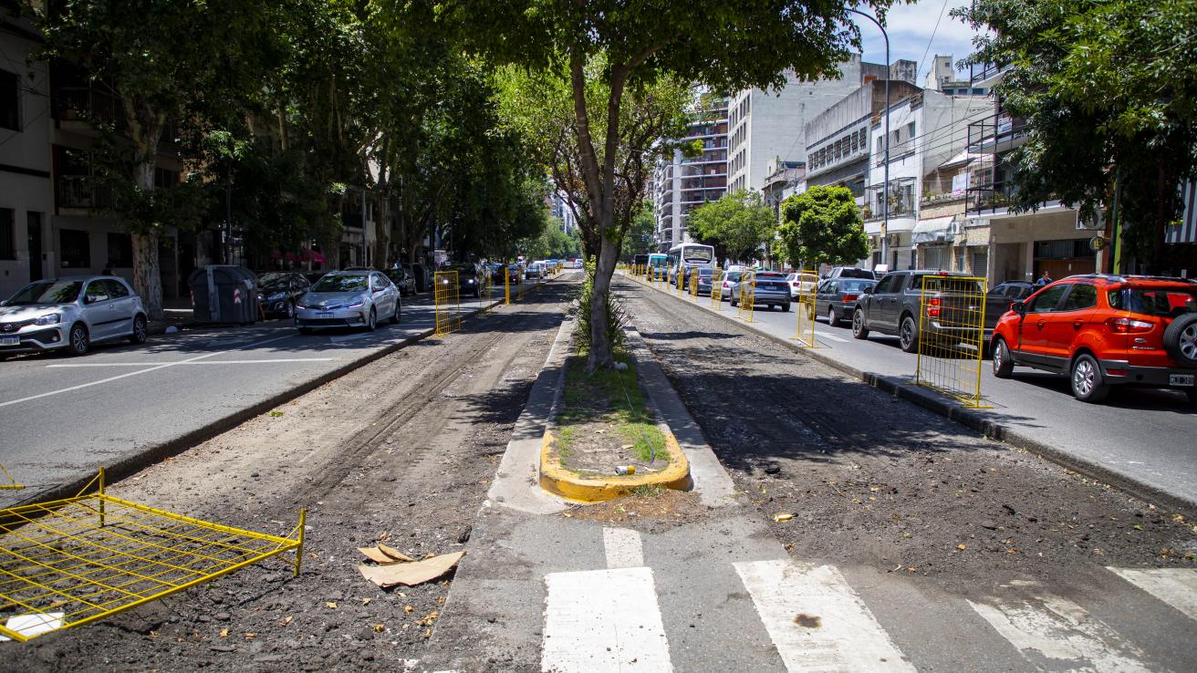 Obras de repavimentación TramBus