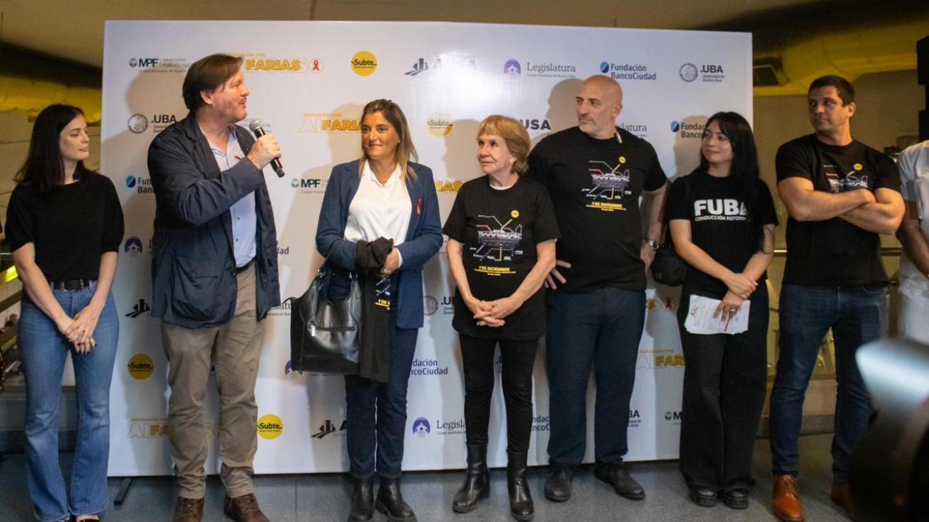 La acción fue organizada por Subterráneos de Buenos Aires S.A.U. (SBASAU), la Asociación Civil Alfonso Farías y la Universidad de Buenos Aires