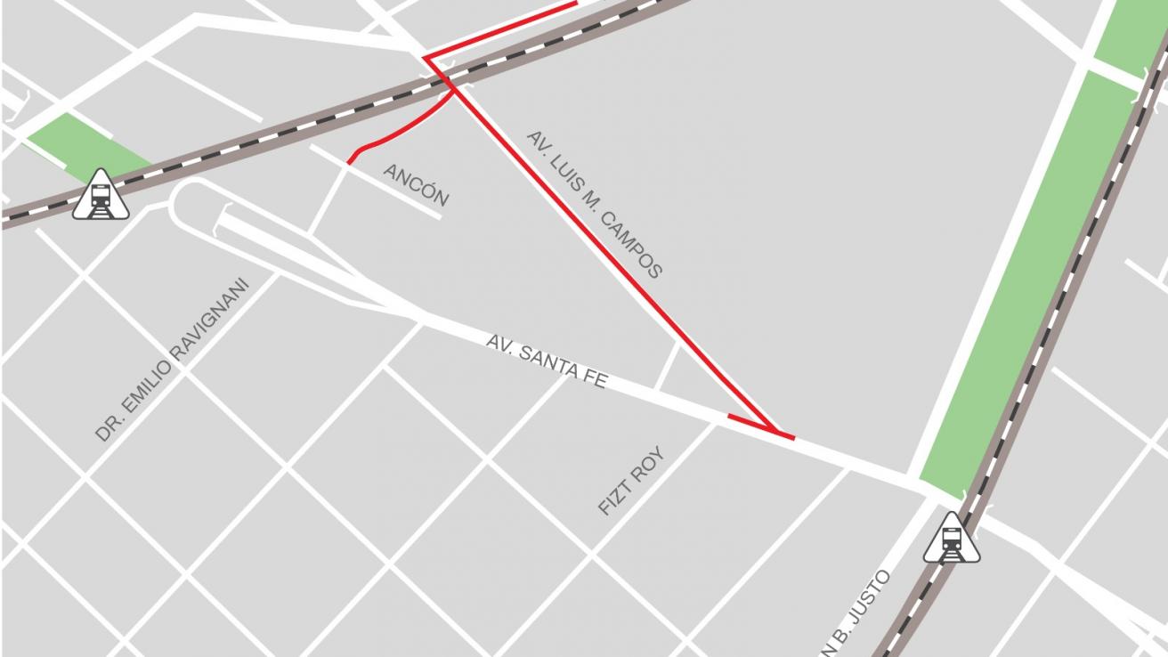 mapa corte ffcc mitre