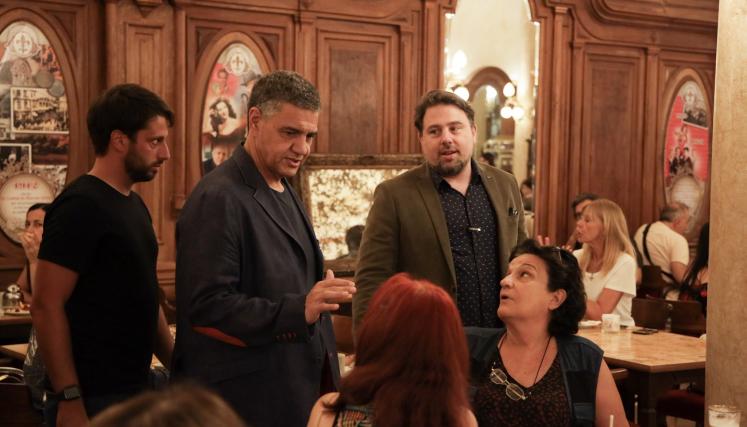 Jorge Macri en la Confitería La Ideal