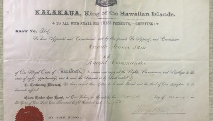 Certificado a R. Monner Sans 1882