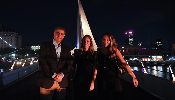 Jorge Macri en el Puente de la Mujer - 2