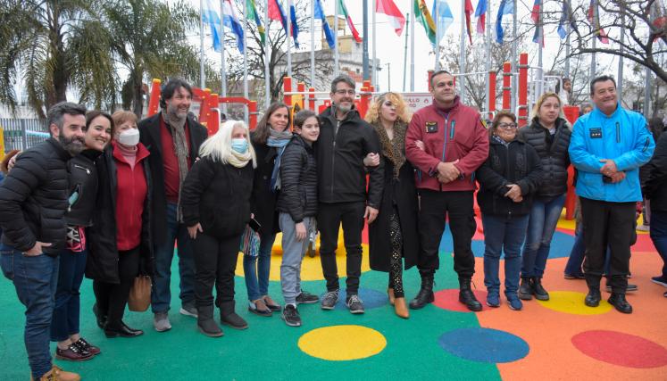 Inauguración de los juegos en Plazoleta Latinoamericana