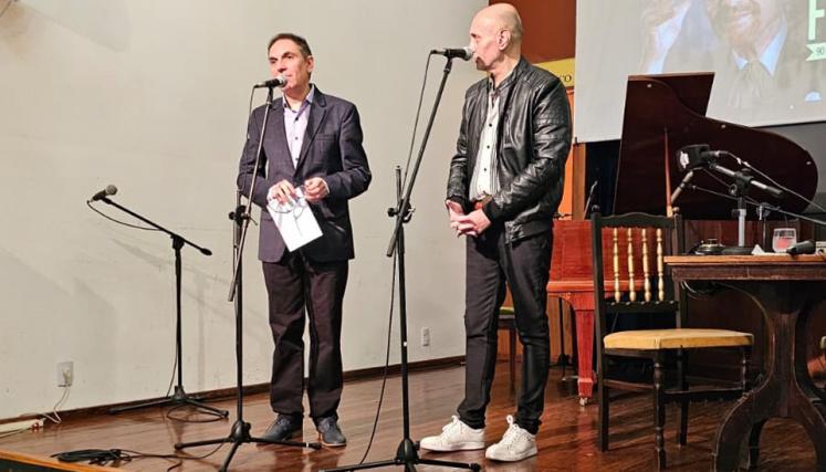 Gabriel Soria y Luis Formento en la Academia Nacional del Tango.