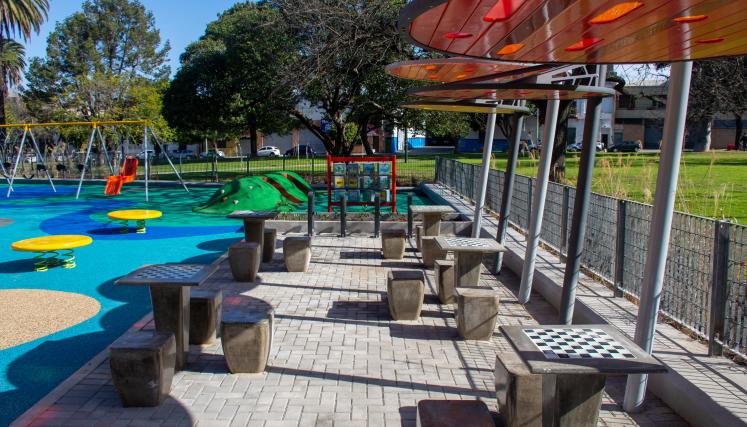 Puesta en valor del patio de juegos del Parque España | Buenos Aires ...
