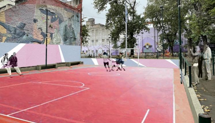 Plaza Monserrat: obras de puesta en valor