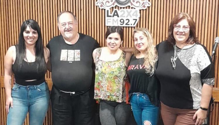 Diego Rivarola y parte del equipo