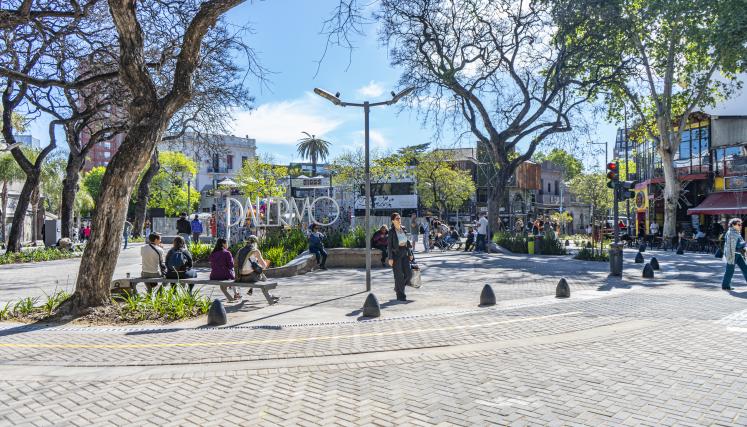 Trabajos en Plaza Cortázar