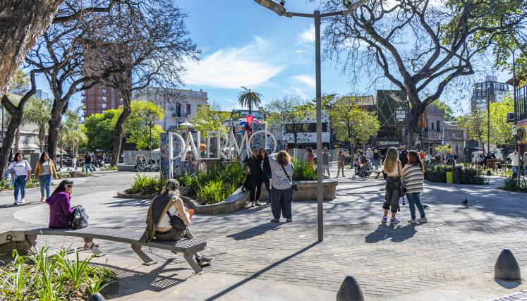 Trabajos en Plaza Cortázar