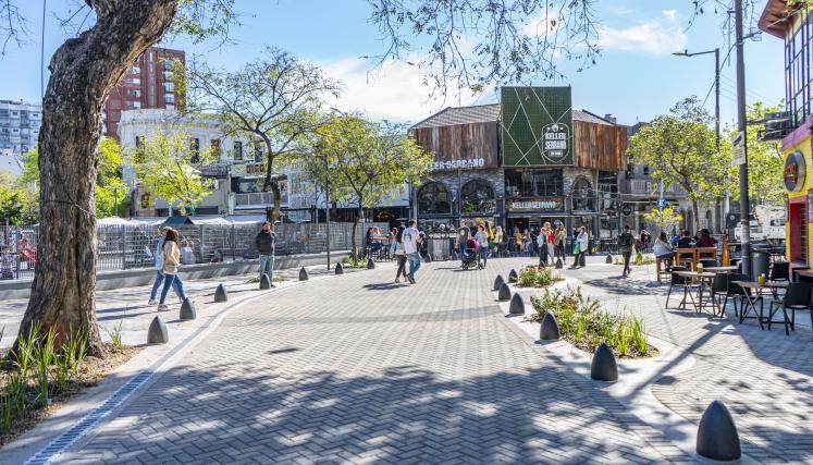 Trabajos en Plaza Cortázar