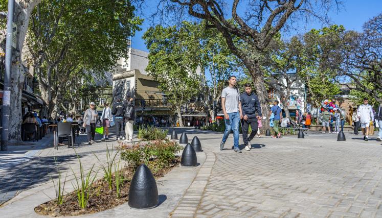 Trabajos en Plaza Cortázar