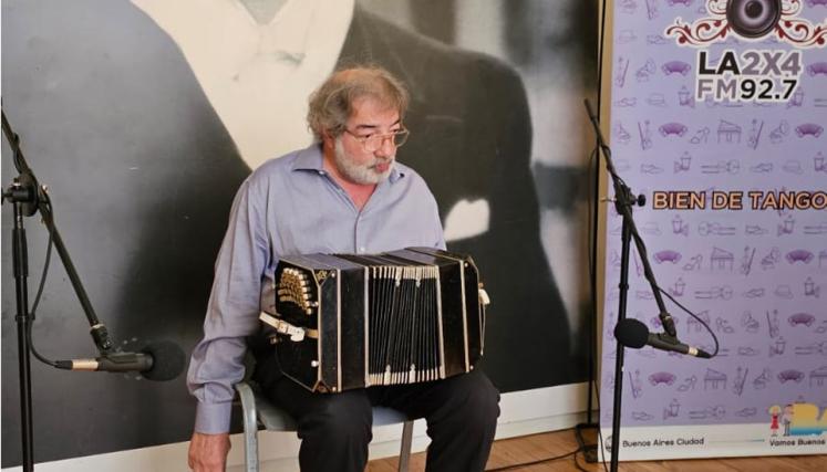 El bandoneonista Julio Pane