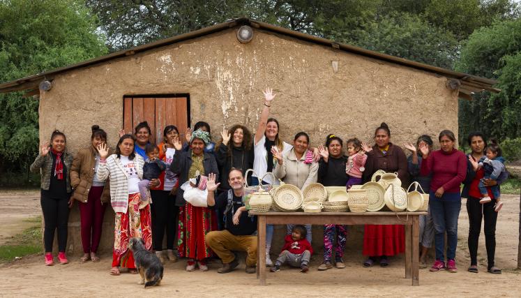 Comunidad El Descanso y equipo del MAP