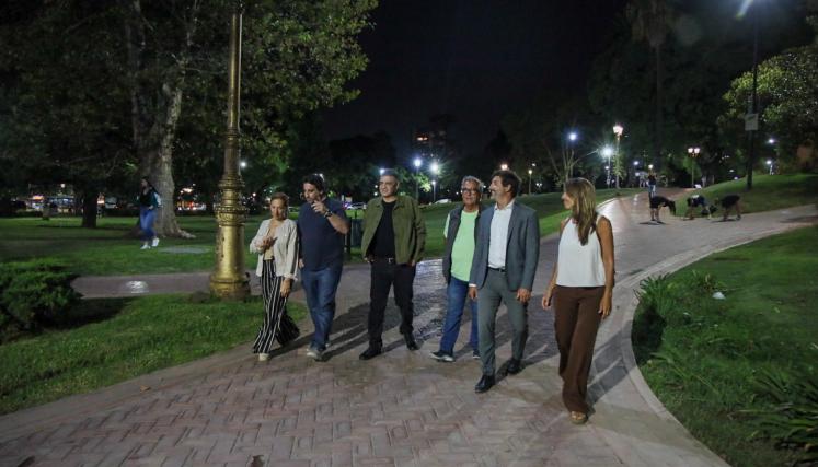 Recorriendo Barrancas con las nuevas luminarias 