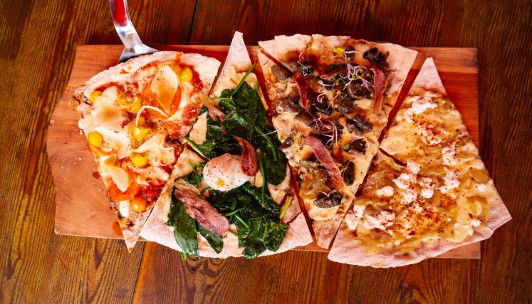 Pizzas a la parrilla