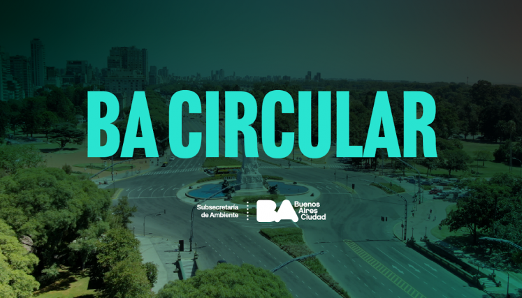 Imagen de la ciudad de buenos aires, tiene escrito encima "BA circular" 