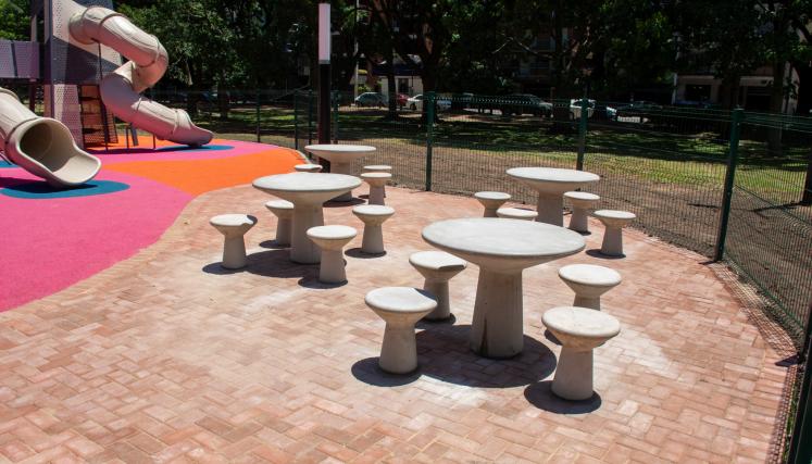 Plaza Rusia, patio de juegos
