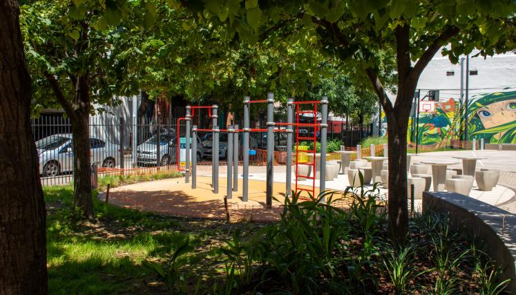 Plazoleta Carlos Jáuregui - calistenia