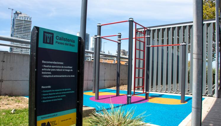 Calistenia en Paseo del Bajo