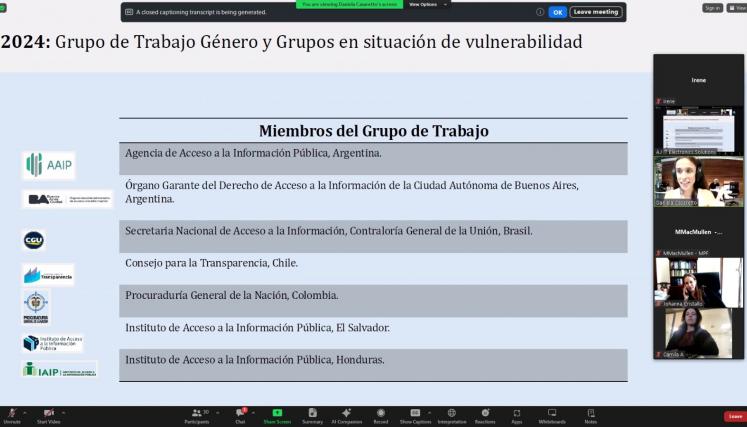 Grupo de Trabajo RTA