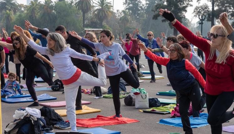 El Parque Olímpico celebra el Día Internacional del Yoga