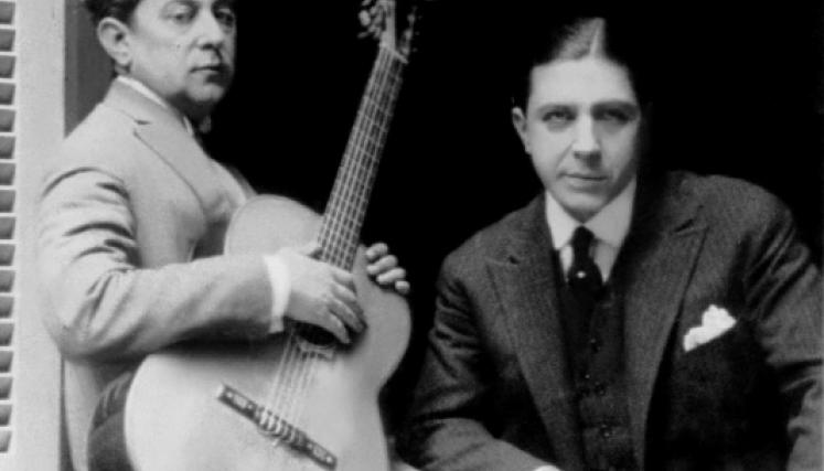 Carlos Gardel y José Razzano