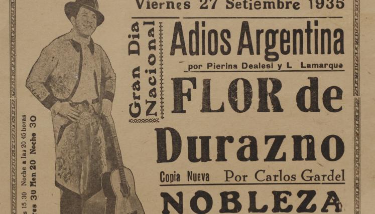 Programa de Mano Film Flor de Durazno, Col. MCCG