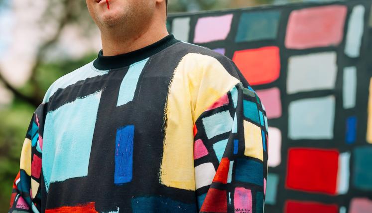 Sweater colorido Santa Madre