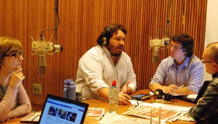 El equipo de “Estamos Como Queremos”: Teresita Ferrari, Gastón Douton, Santiago Dapelo y Santiago Farrell - Lunes a viernes de 13 a 15h