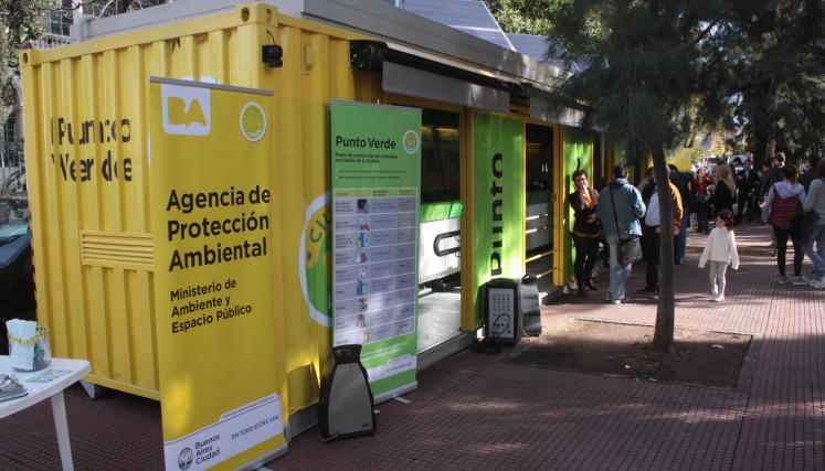 La Ciudad inauguró un nuevo Punto Verde de recepción de reciclables. Foto: APRA/GCBA.
