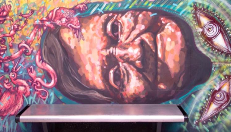 Sumamos arte urbano a la estación Federico Lacroze                          Foto: SBASE