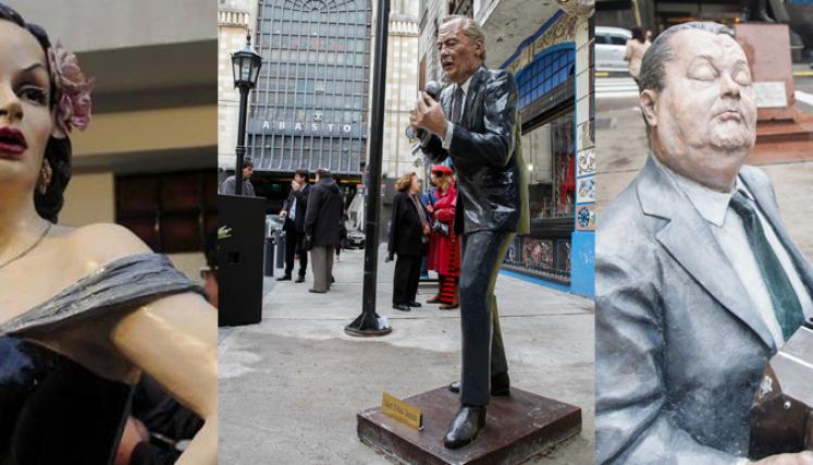 Homenaje de la Ciudad a tres grandes del tango: Tita Merello, Polaco Goyeneche y Aníbal Troilo. Foto: Estrella Herrera 