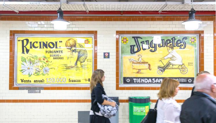 Un viaje en el tiempo en la estación Perú                      Foto: SBASE