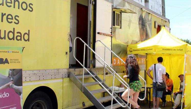 La Ciudad realiza el test rápido de VIH en la Consejería de Salud Sexual y Reproductiva de Recoleta. Foto: GCBA