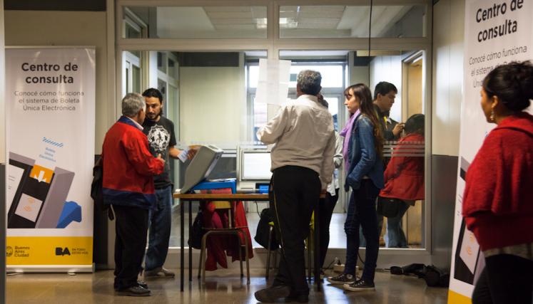 La Boleta Única Electrónica en imágenes. Foto: Estrella Herrera/GCBA.
