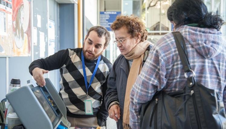 Centro de Consulta de Boleta Única Electrónica Hospital Durand. Foto: Estrella Herrera/GCBA.