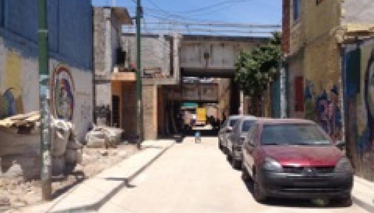 El conector bajo la Autopista Illia después de las obras de infraestructura en las Villa 31 y 31 bis. Foto: Secretaría de Hábitat e Inclusión/ GCBA.