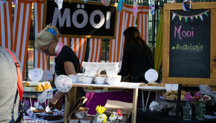Feria de alimentos saludables en Caballito. Foto: Buenos Aires Market