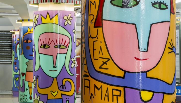 Una galería de arte bajo tierra. Foto: SBASE