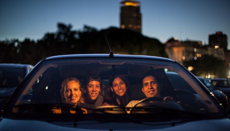 Soledad, Ariel, Julia y Ana se juntaron para ver El Clan, de Pablo Trapero. Foto: Estrella Herrera.
