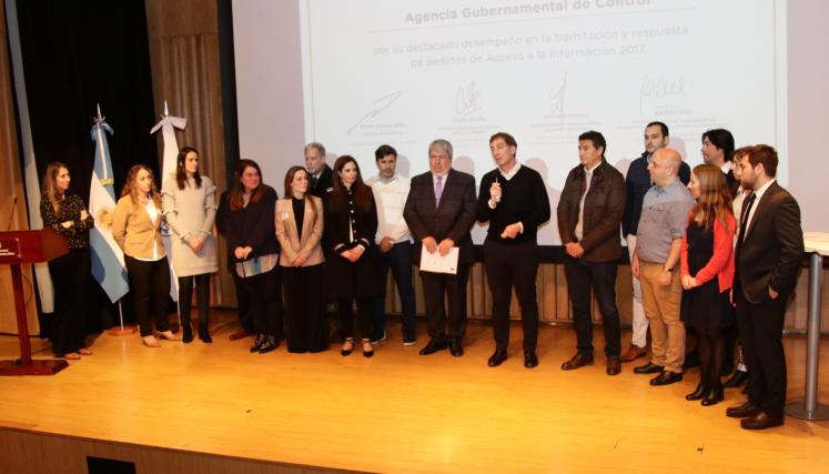 Reconocimiento a la Agencia Gubernamental de Control por su desempeño en la tramitación y respuesta de pedidos de acceso a la información durante 2017