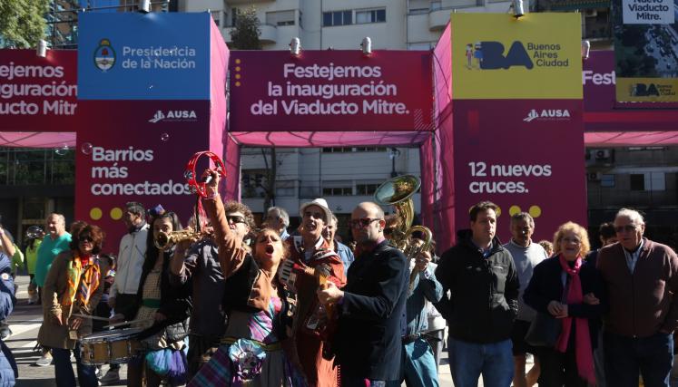 La Fiesta por la inauguración del Viaducto Mitre